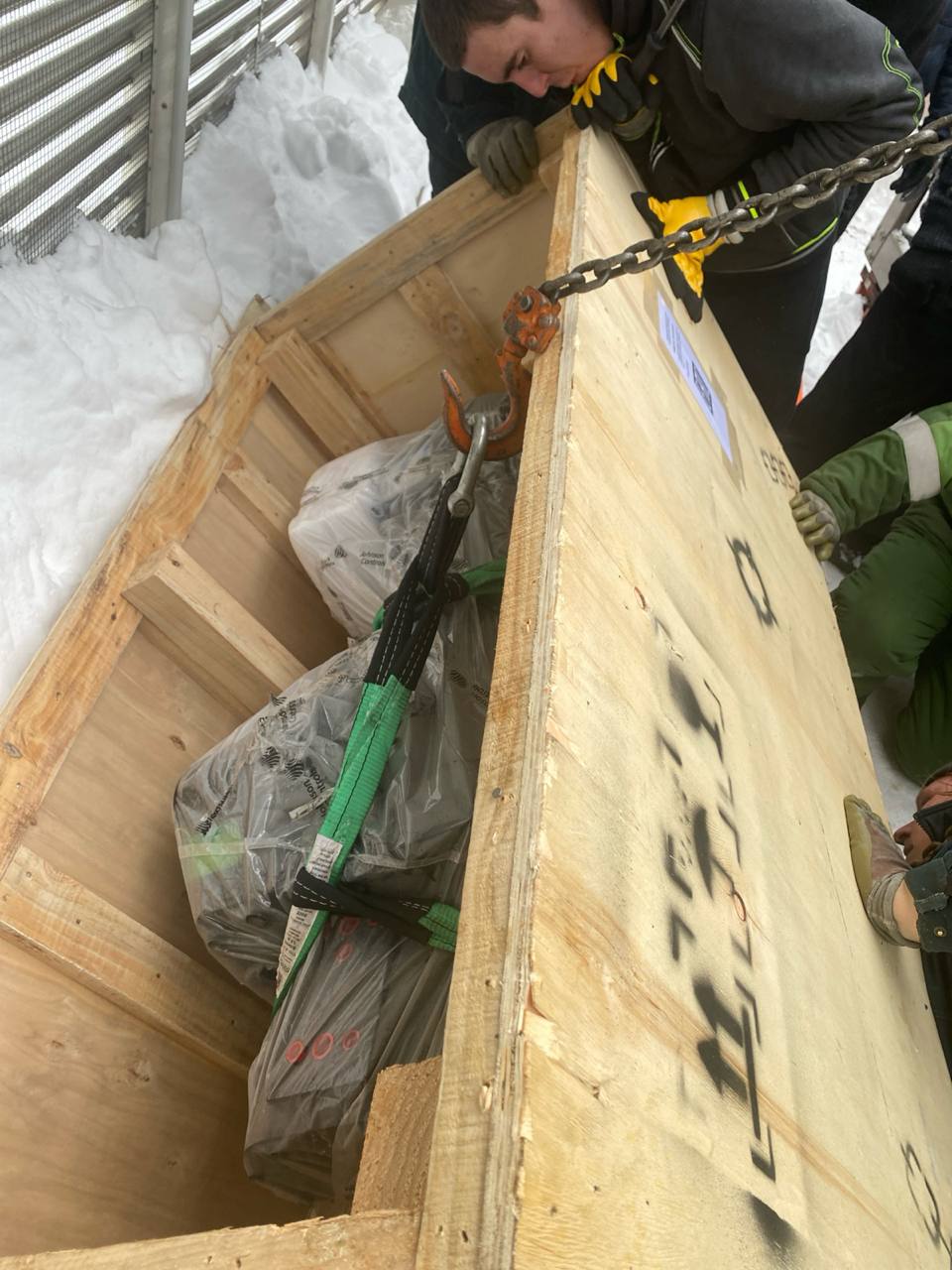 Сложный такелаж на производстве