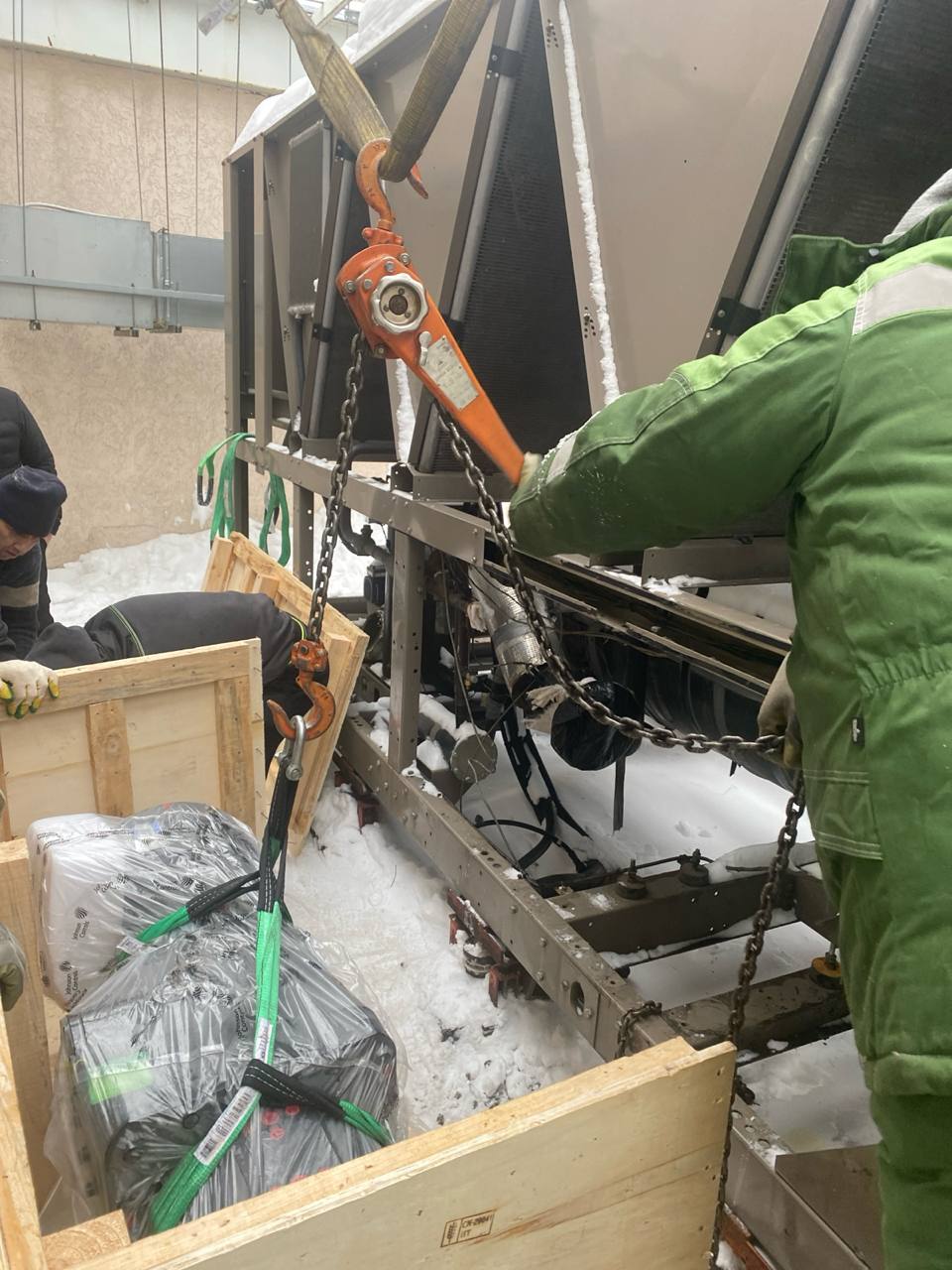 Сложный такелаж на производстве